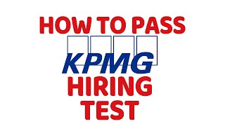 How to Pass KPMG IQ and Aptitude Hiring Test [upl. by Hopkins849]