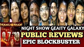 HANU💥MAN Movie Hindi Day 2 Night Show Public Review Geaity Galaxy mumbai [upl. by Koffman]