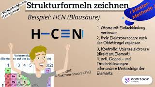 Strukturformeln bzw Valenzstrich oder Lewisformeln zeichnen  die beste Methode [upl. by Moneta430]