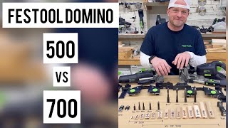 Festool domino 500 vs 700 [upl. by Anwahsiek]