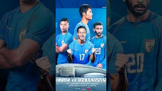 India 🇮🇳 Vs Uzbekistan 🇺🇿 In AFC Asian Cup 😍💪 Sunil Chhetri Change The Game 😎 shorts football [upl. by Dionis]