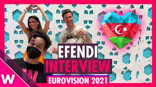 Efendi quotMata Hariquot Azerbaijan Interview  Eurovision 2021 first rehearsal [upl. by Patin]