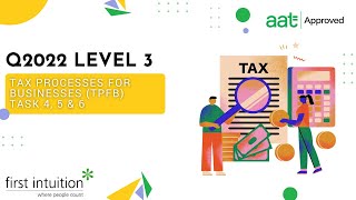 AAT Q2022 Level 3 Tax Processes for Businesses TPFB  Task 4 5 amp 6  First Intuition [upl. by Erlina]