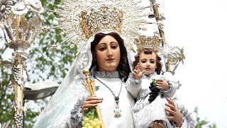 Más de 30000 romeros rinden homenaje a la Virgen de la Viñas de Tomelloso [upl. by Acirtal268]