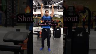 🔥Explosive shoulder workout 🏋️‍♀️ adityafitupadhyay ytshort shorts [upl. by Moneta]