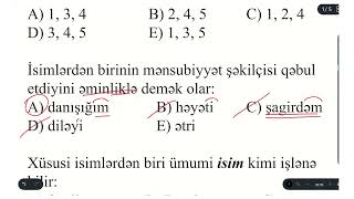 Buraxılış Sınaq İmtahanı  IX sinif  Azərbaycan dili  27102024 [upl. by Eveivenej]