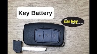 Key Battery Ford Kuga Mondeo Focus HOW TO Change [upl. by Jephum442]