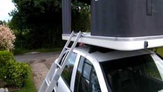 Setting up an Autohome Maggiolina Airtop Maggiolina Air Top Roof Top Tent RTT Rooftent [upl. by Meehyr284]