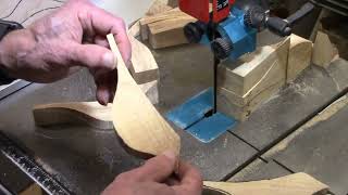 Bandsawing Carving blanks for Comfort Birds [upl. by Lorac]