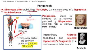 Pangenesis Darwin video lecture [upl. by Marley]