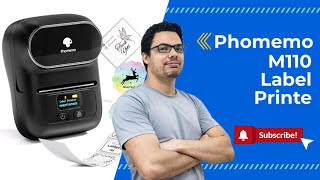 Phomemo M110 Label Makers Barcode Label Printer [upl. by Ttenrag101]