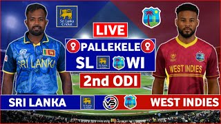 Sri Lanka vs West Indies 2nd ODI Live Scores  SL vs WI 2nd ODI Live Scores amp Commentary [upl. by Ahsyekat]