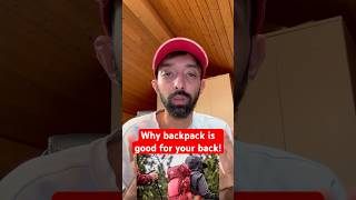 Here is why backpack are good for your back funfactshorts funfacts didyouknow healthtips [upl. by Ylime]