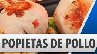 Popietas de Pollo con Salami Mango y Queso Mozzarella  Recetas de cocina [upl. by Shaver349]