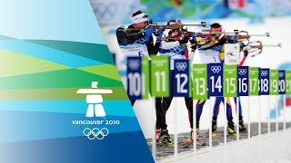 Mens Biathlon  10Km Sprint Highlights  Vancouver 2010 Winter Olympic Games [upl. by Ailemac]