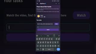 Tapswap Code PhoneBased Side Hustles [upl. by Eilrak]