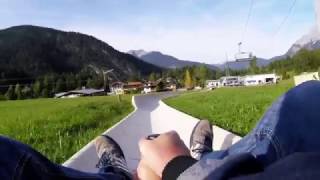 Onride Längste Sommerrodelbahn in Tirol  Biberwier  Österreich [upl. by Ynolem]