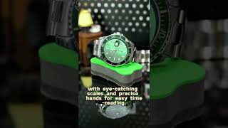 Mustsee Greendial watch silver band durable fits all outfits watchcollection cool watches [upl. by Orecic]