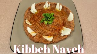 Lebanese Kibbeh Nayeh Libanés Quipe Crudo [upl. by Enautna]