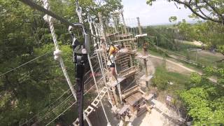 High Ropes Obstacle Course GoPro [upl. by Yerhpmuh]