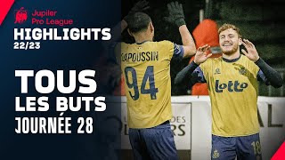 TOUS LES BUTS 🔥🔥 Jupiler Pro League Highlights GD28 [upl. by Debor793]