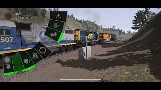 In Trainz 3 ac4400cw train hit 70mph 😱 [upl. by Akiras966]