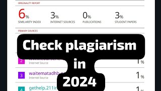 How to check plagiarism through turnitin 2024  100 working [upl. by Sitto]