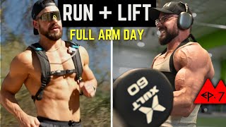 Full Hybrid Bodybuilding Training Day  Long Run  Arm Day Workout  EP 07 [upl. by Kean642]