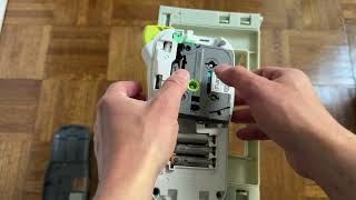 Brother PTH110 How To Install Tape And Batteries Label Maker Getting Started Guide [upl. by Fennessy]