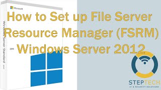 09 How to Set up File Server Resource Manager FSRMWindows Server 2012Kurdish [upl. by Maillw]