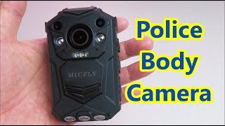 Police Body Camera  Miufly 1296P 64GB Waterproof  Review  Unboxing  Tutorial  EyeOnStuff [upl. by Schindler805]