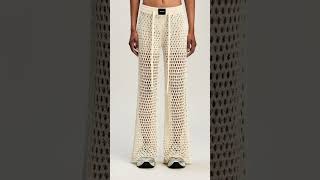 Trousers crochet needles summer winter knit брюки вязание [upl. by Buonomo]