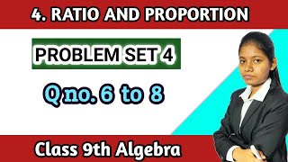 9th class math part 1 chapter 4 problem set 4 algebra question number 6 to 8 [upl. by Eiramenna]