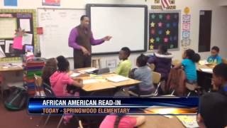 Rahman Johnson at Springwood Elementary School [upl. by Yard]