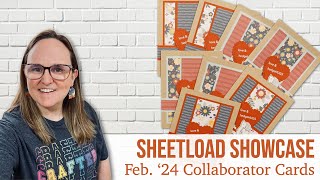 SheetLoad Showcase  February 2024 Collaborator Cards SLCTFeb2024 [upl. by Bryner]