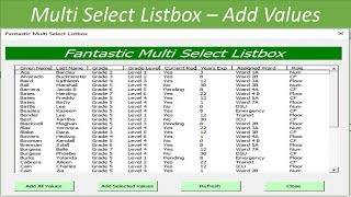 Fantastic Multi Select Listbox [upl. by Ydneh]