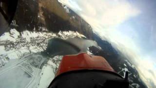 quotCoolquot landing on ice frozen lake Weissensee as a runway [upl. by Eizeerb563]