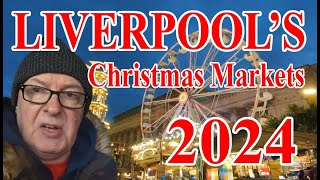 LIVERPOOLS CHRISTMAS MARKET 2024  Its SO Busy [upl. by Nosimaj]