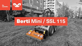 Elimini rapid vegetatia nedorita cu Tocatorul Berti MINISSL 115 [upl. by Lynne]