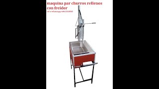 MAQUINA PARA CHURROS RELLENOS Y AZUCARADOS [upl. by Ativ]