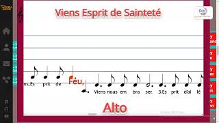 Viens Esprit de Sainteté  Paroles JP Revel amp D Bourgeois Musique JM Morin  Alto [upl. by Abigail857]