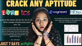 Study💯only these topics💥🚀 to Crack APTITUDE ROUND😱 for ANY Company🤩  ZOHO🧨  TCS  Infosys  CTS [upl. by Felicie]