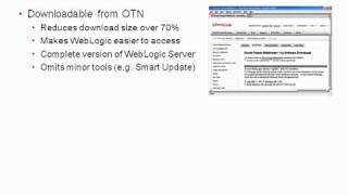 WebLogic Server 11gR1 PS3 1034 New Features Overview [upl. by Guillermo894]