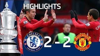 Manchester United vs Chelsea 22 official goals and highlights FA Cup Sixth Round  FATV [upl. by Saito]