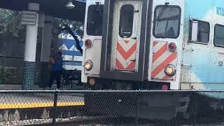 506 and 508 meet up at metrorail transfer station Tri rail Railfanning pt 2 [upl. by Waltner]