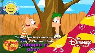 Phineas y Ferb Videoclip karaoke quotYa se lo que hoy vamos a hacerquot  Disney Channel Oficial [upl. by Katey]