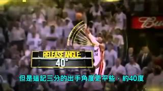 科學解析 雷槍 雷‧艾倫Ray Allen 的2013年奪冠逆轉絕殺 中文字幕 [upl. by Suoirrad]