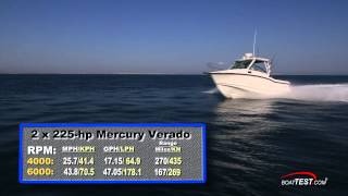 Boston Whaler 285 Conquest Test 2012 By BoatTestcom [upl. by Ellehsyt]