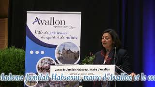 Jamilah Habsaoui Maire dAvallon présente ses voeux 2023 à la population [upl. by Nealon150]