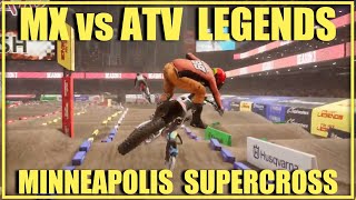 MX vs ATV Legends Minneapolis Supercross Online Racing [upl. by Artinahs]